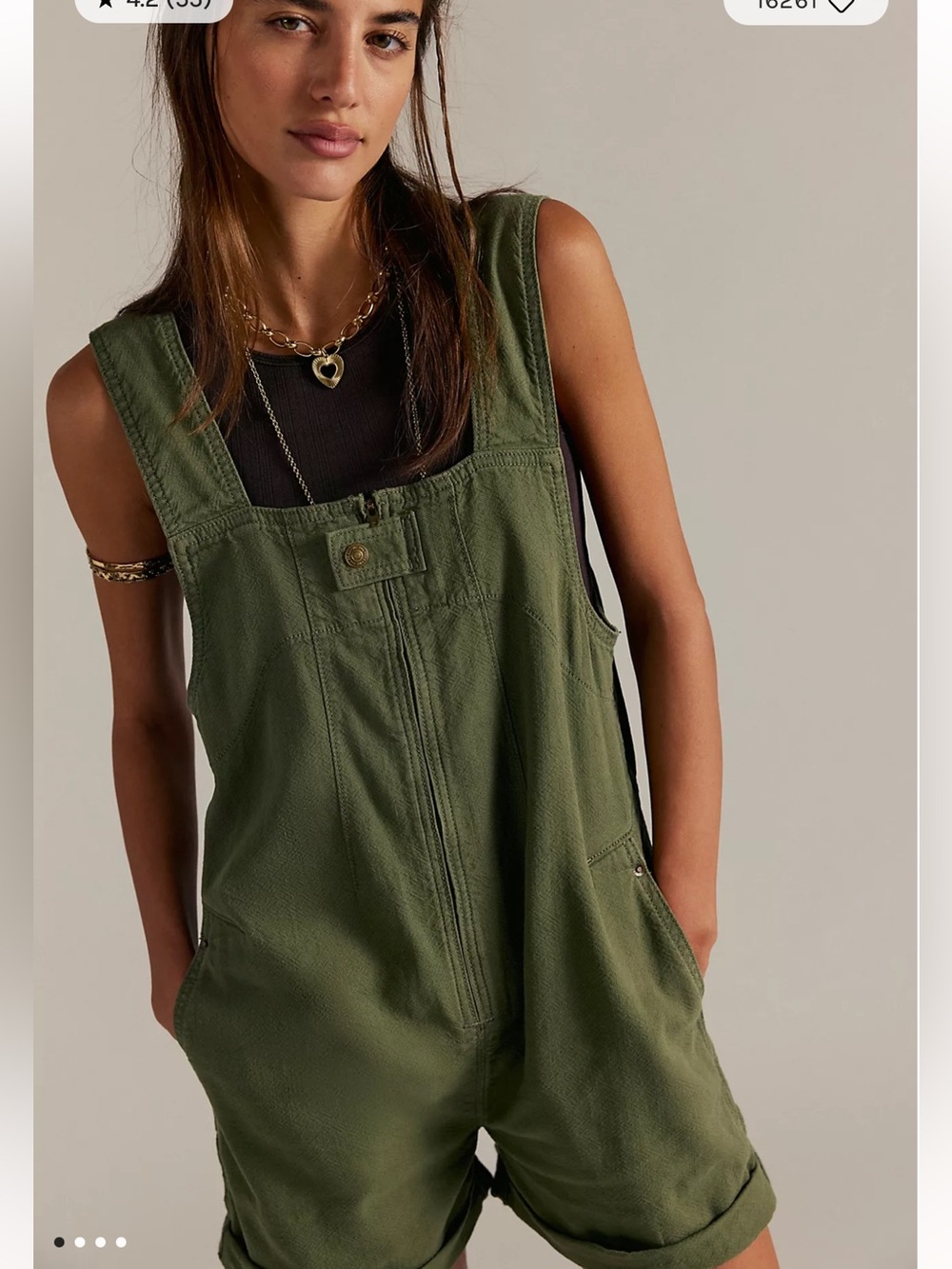 NWT We The Free Jude Shortalls size XS